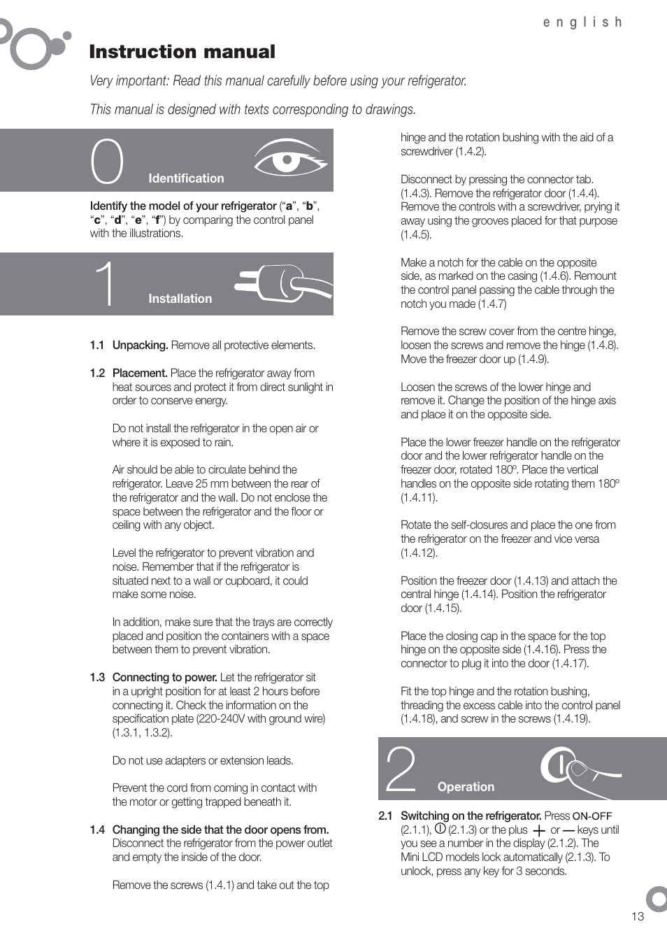 Instruction manual | Fagor FFK6845VX User Manual | Page 20 / 86