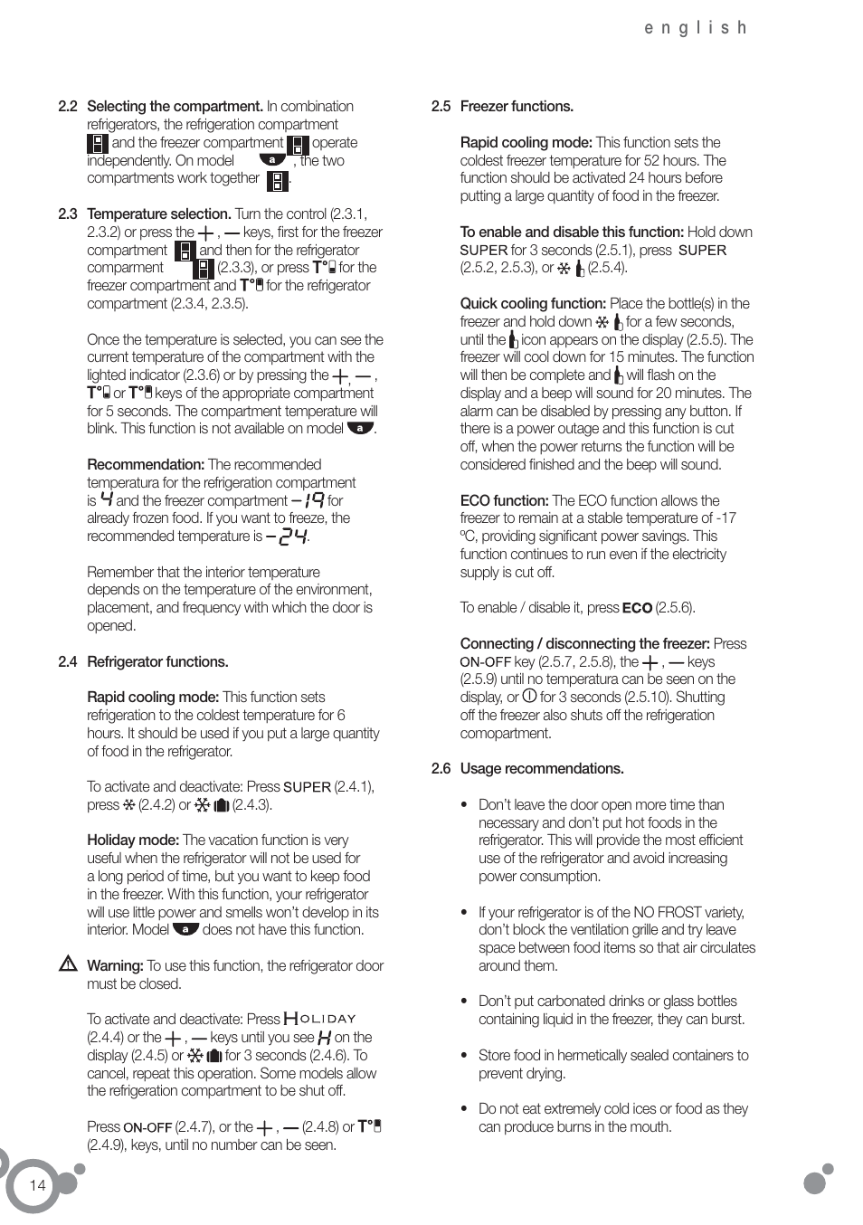 Fagor FFK6845VX User Manual | Page 21 / 86