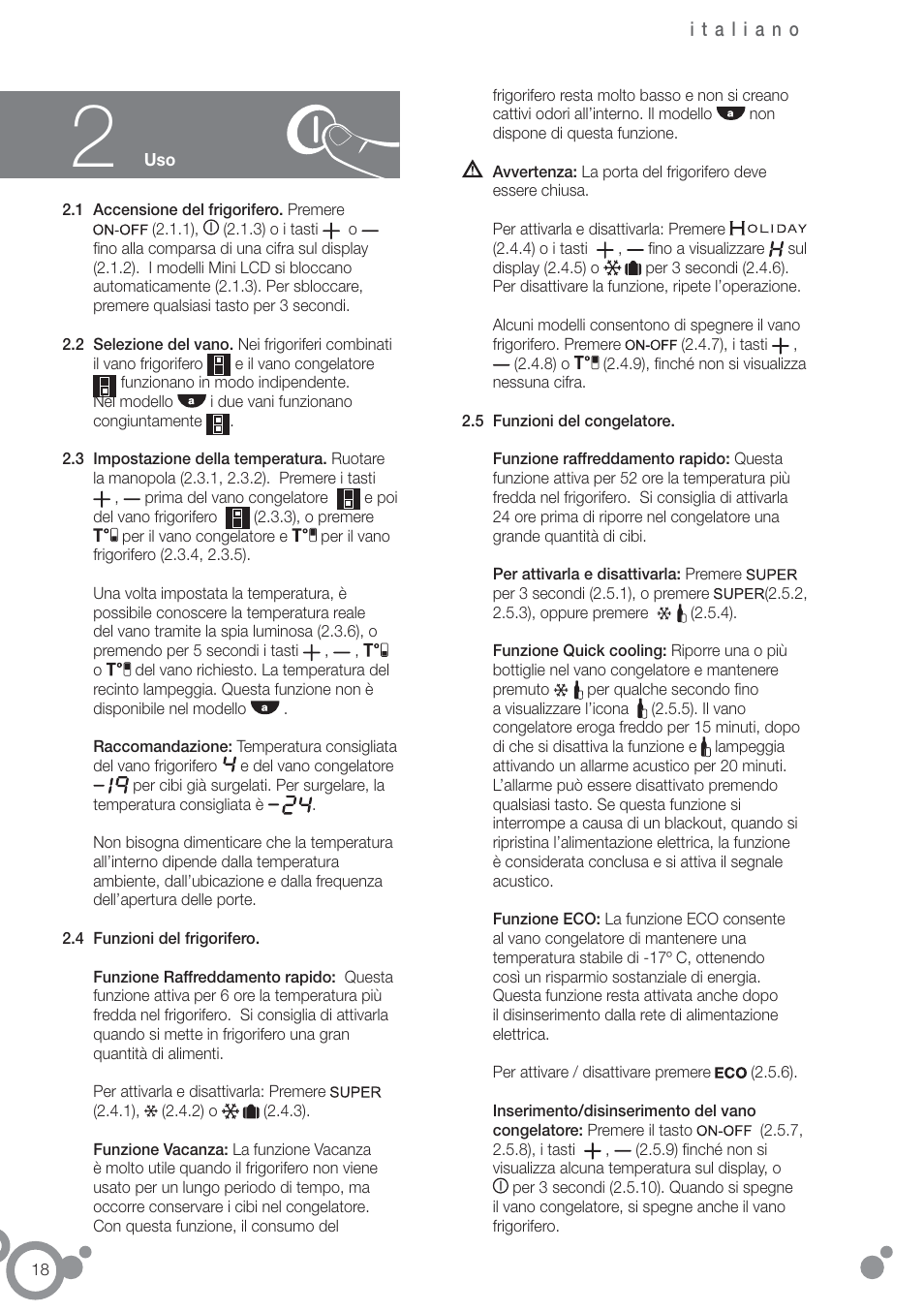 Fagor FFK6845VX User Manual | Page 25 / 86
