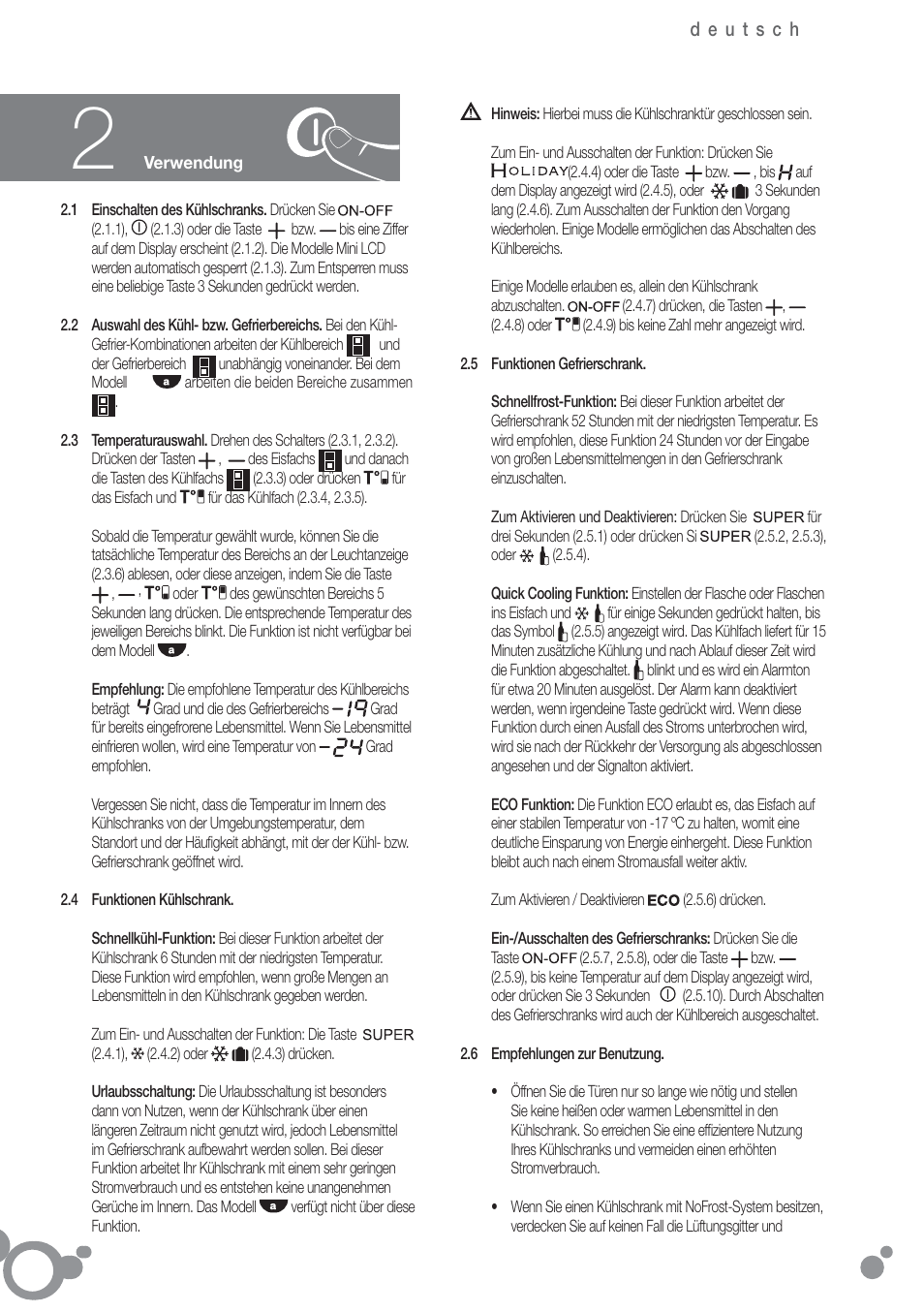 Fagor FFK6845VX User Manual | Page 29 / 86