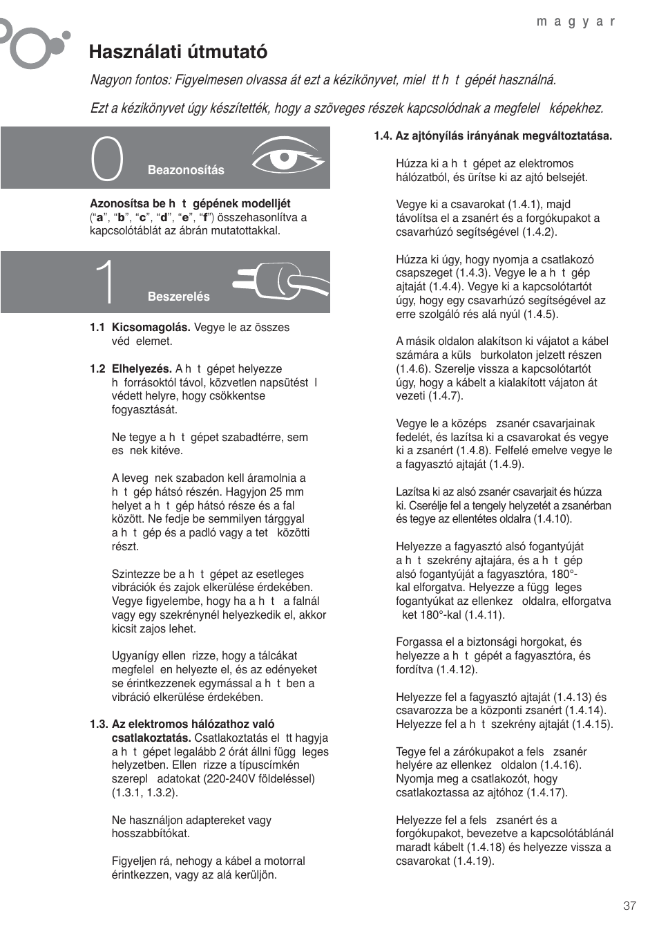 Használati útmutató | Fagor FFK6845VX User Manual | Page 44 / 86