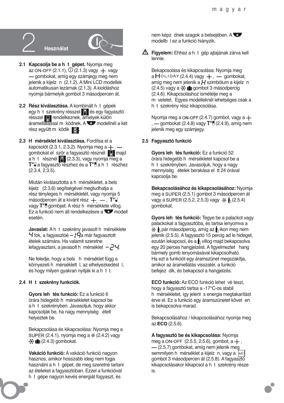 Fagor FFK6845VX User Manual | Page 45 / 86