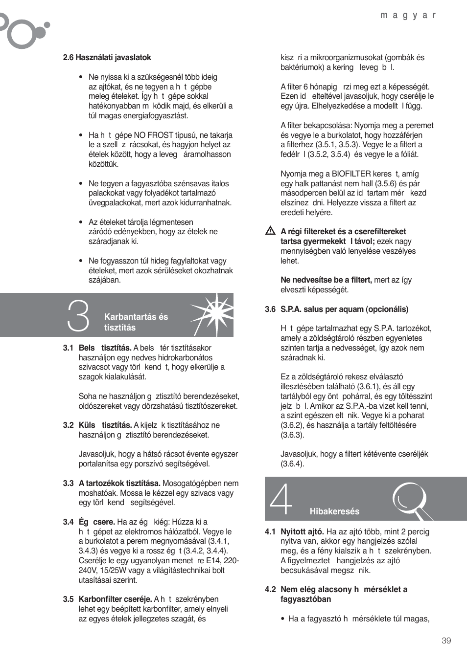 Fagor FFK6845VX User Manual | Page 46 / 86