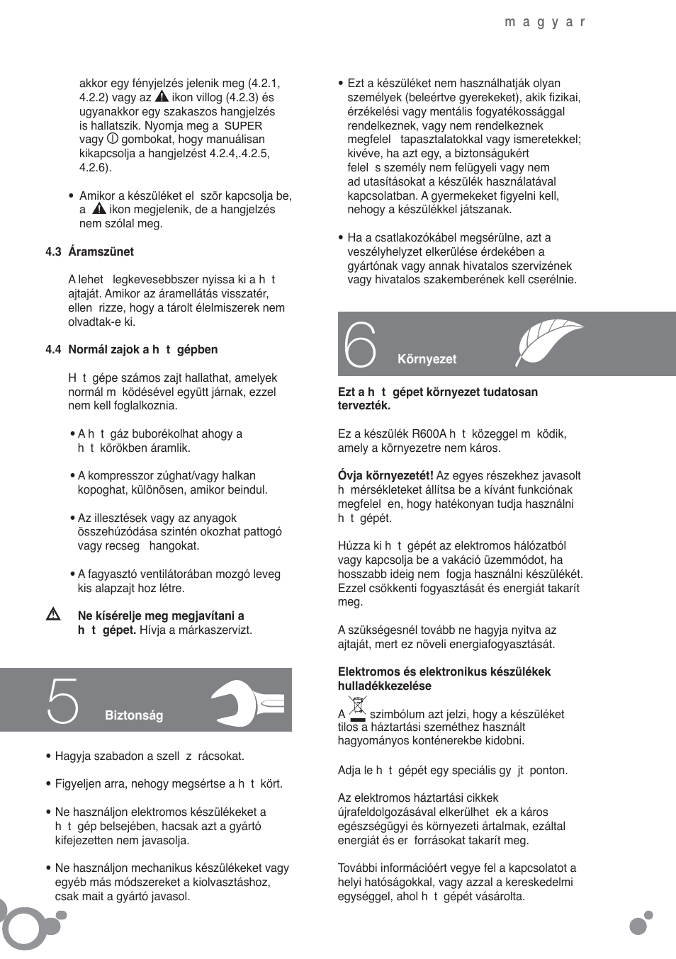 Fagor FFK6845VX User Manual | Page 47 / 86
