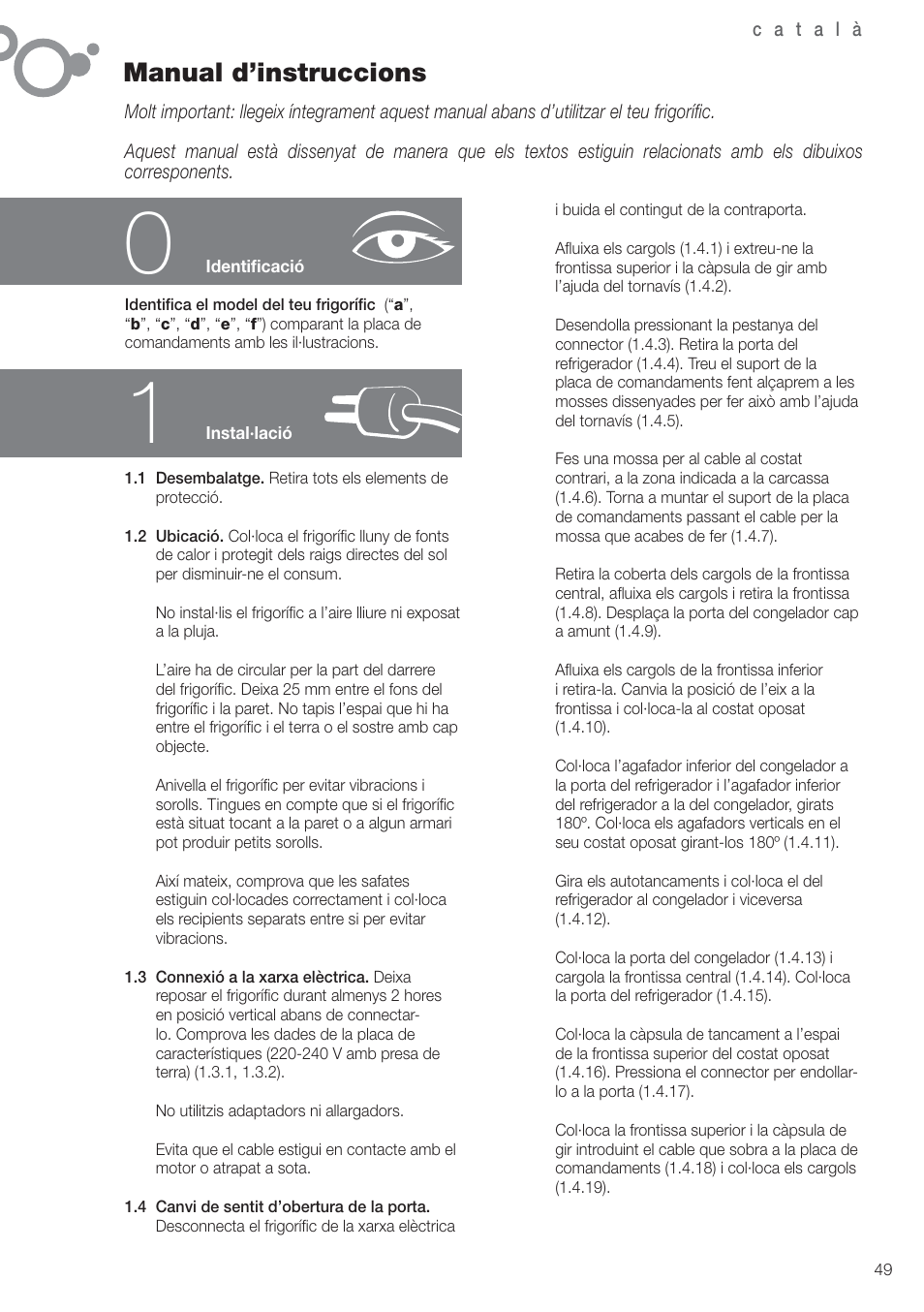 Manual d’instruccions | Fagor FFK6845VX User Manual | Page 56 / 86