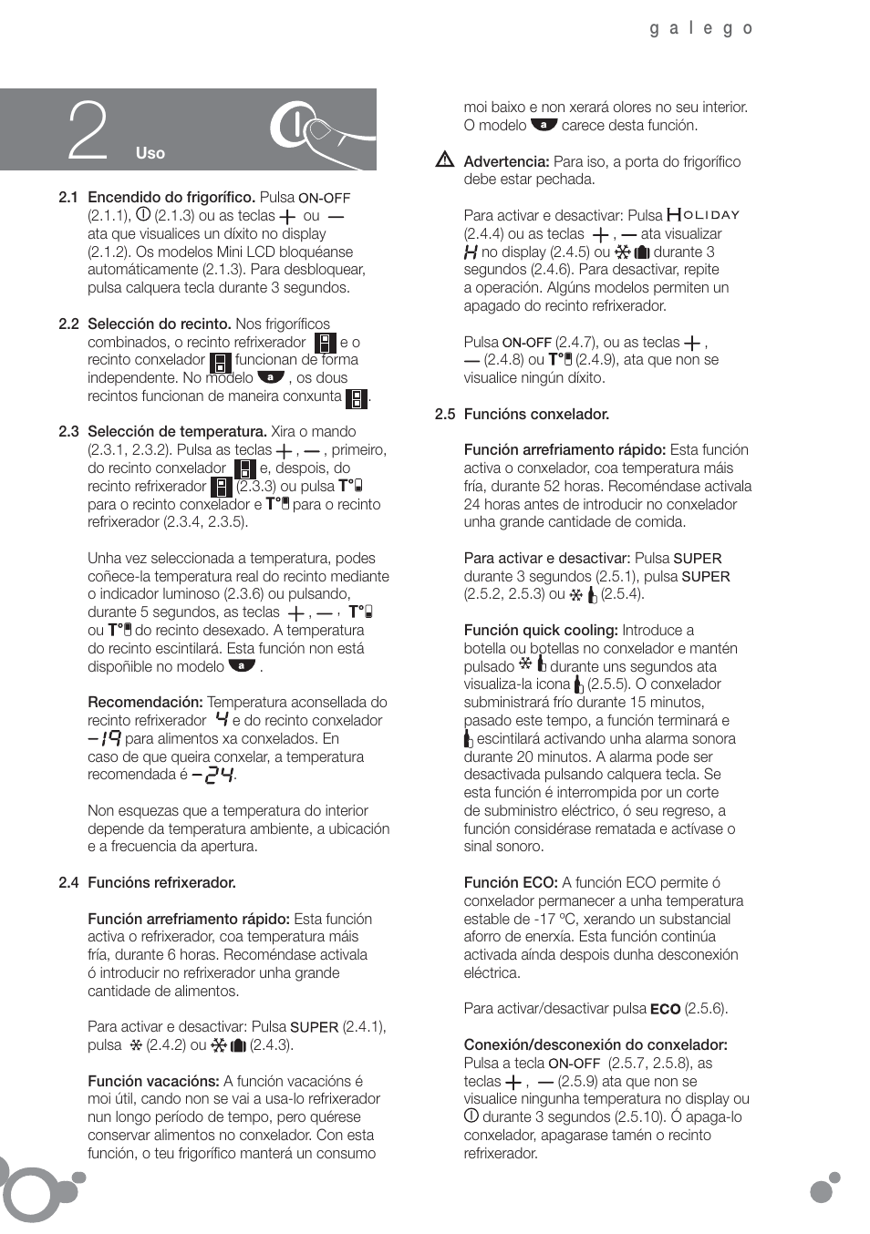 Fagor FFK6845VX User Manual | Page 61 / 86