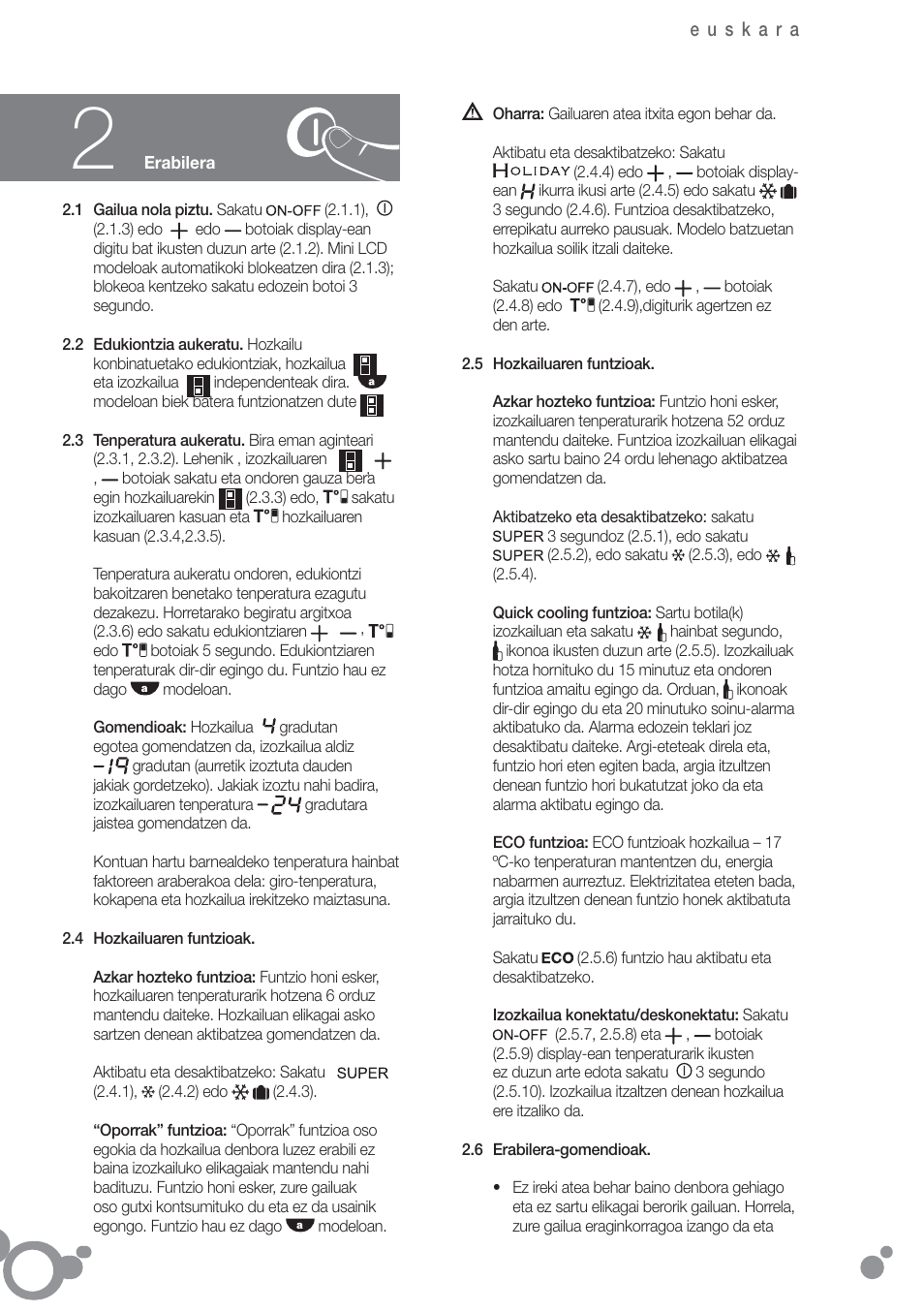 Fagor FFK6845VX User Manual | Page 65 / 86