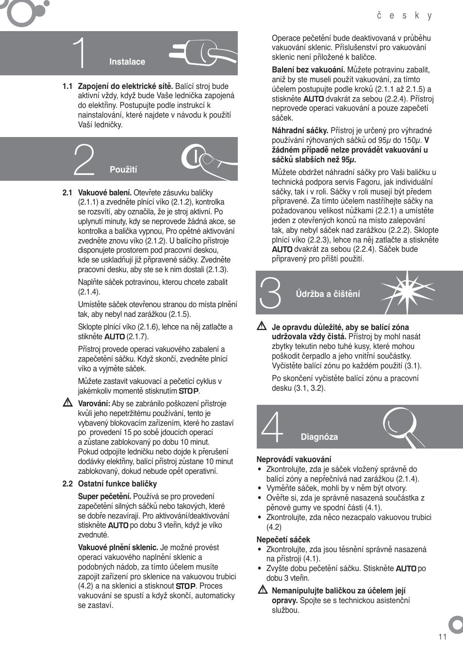 Fagor FFK6845VX User Manual | Page 79 / 86