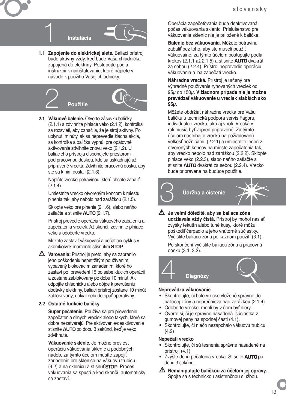 Fagor FFK6845VX User Manual | Page 81 / 86