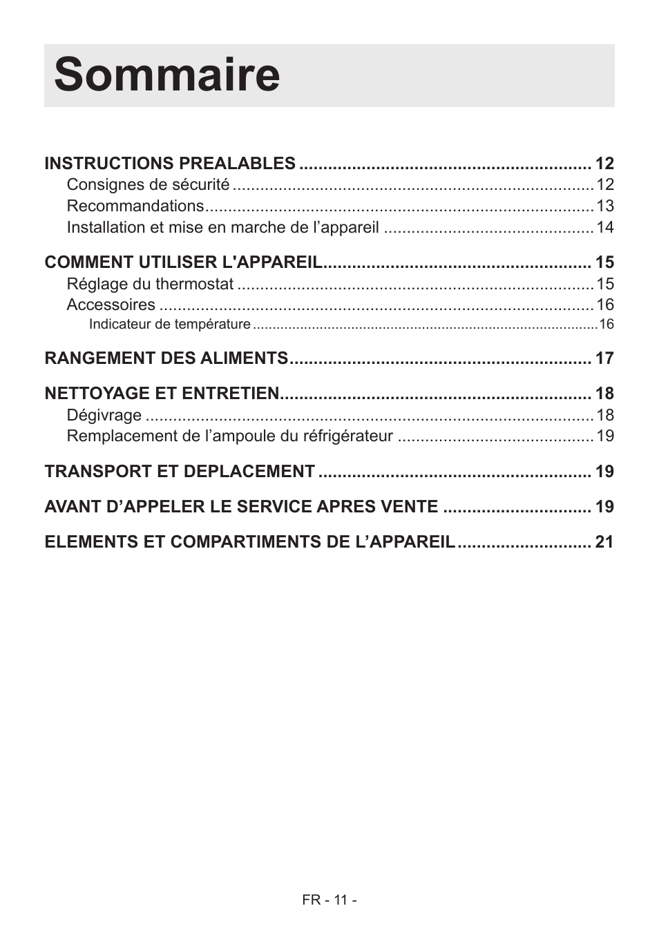 Sommaire | Fagor 3FIS-882 User Manual | Page 12 / 44