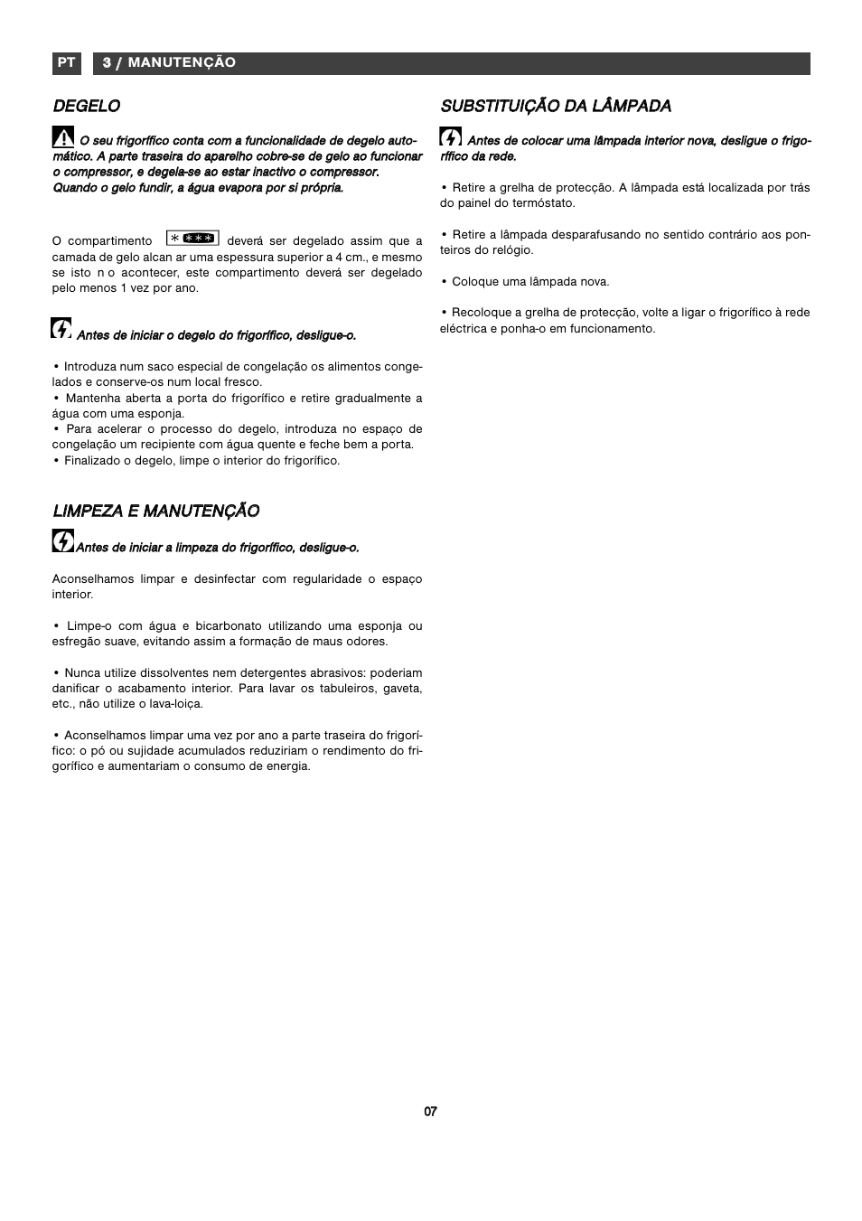 Dde eg ge el lo o | Fagor FA2532 User Manual | Page 17 / 56