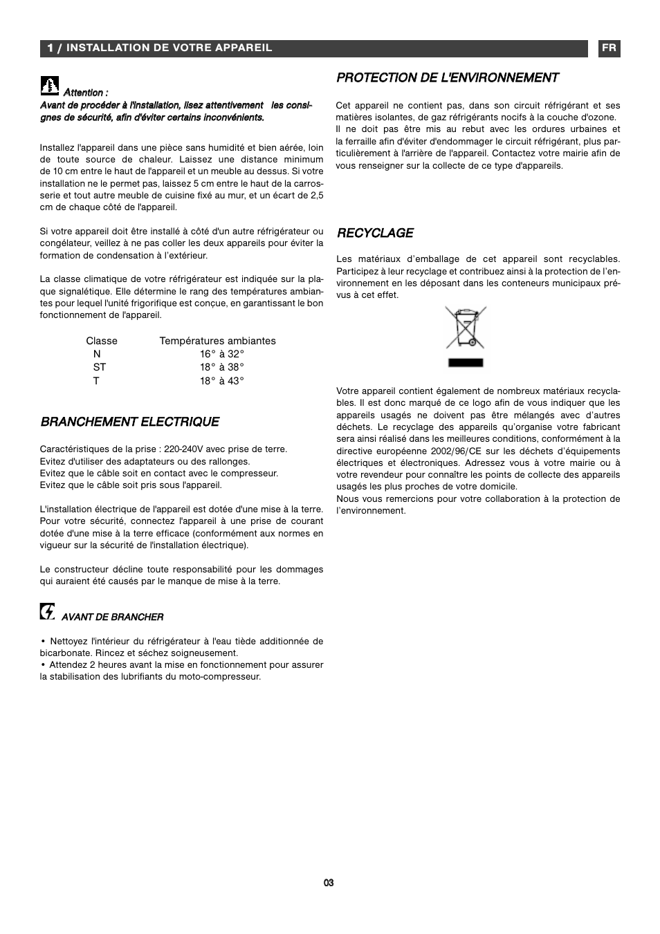 Inst | Fagor FA2532 User Manual | Page 22 / 56