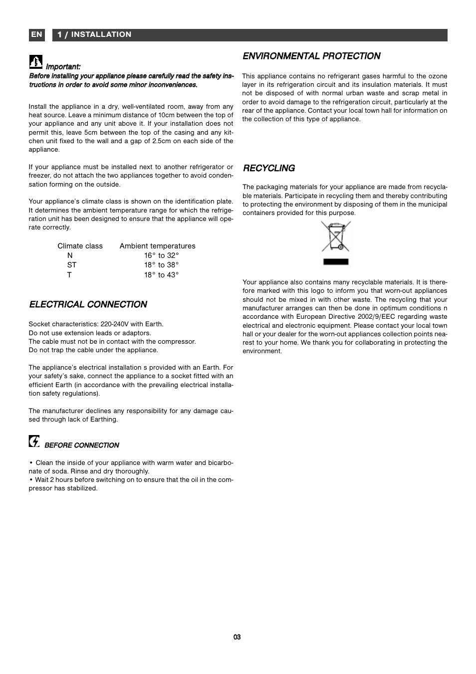 Inst | Fagor FA2532 User Manual | Page 31 / 56