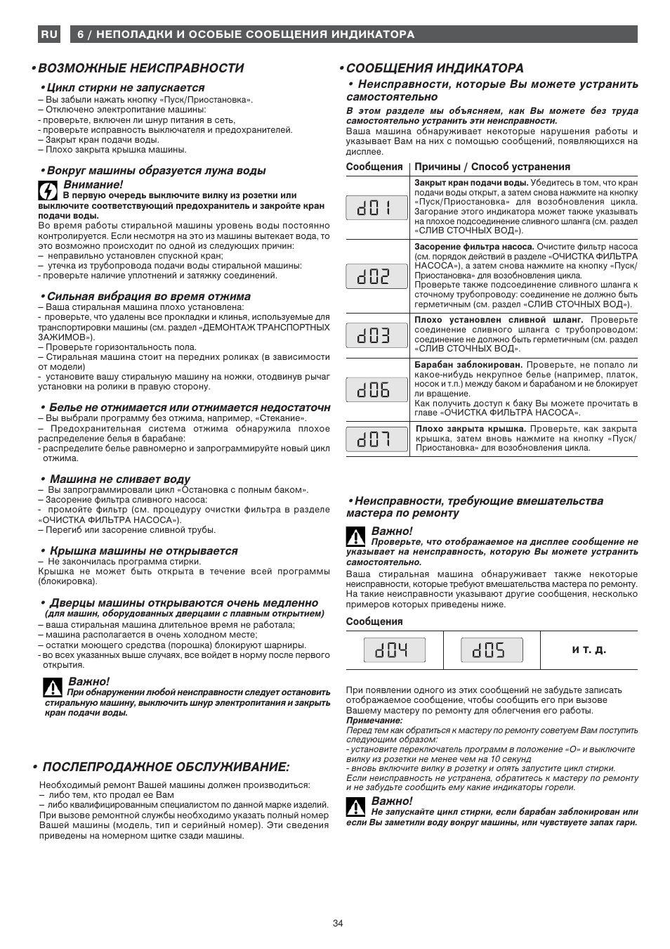 Fagor 1FET-313W User Manual | Page 34 / 44
