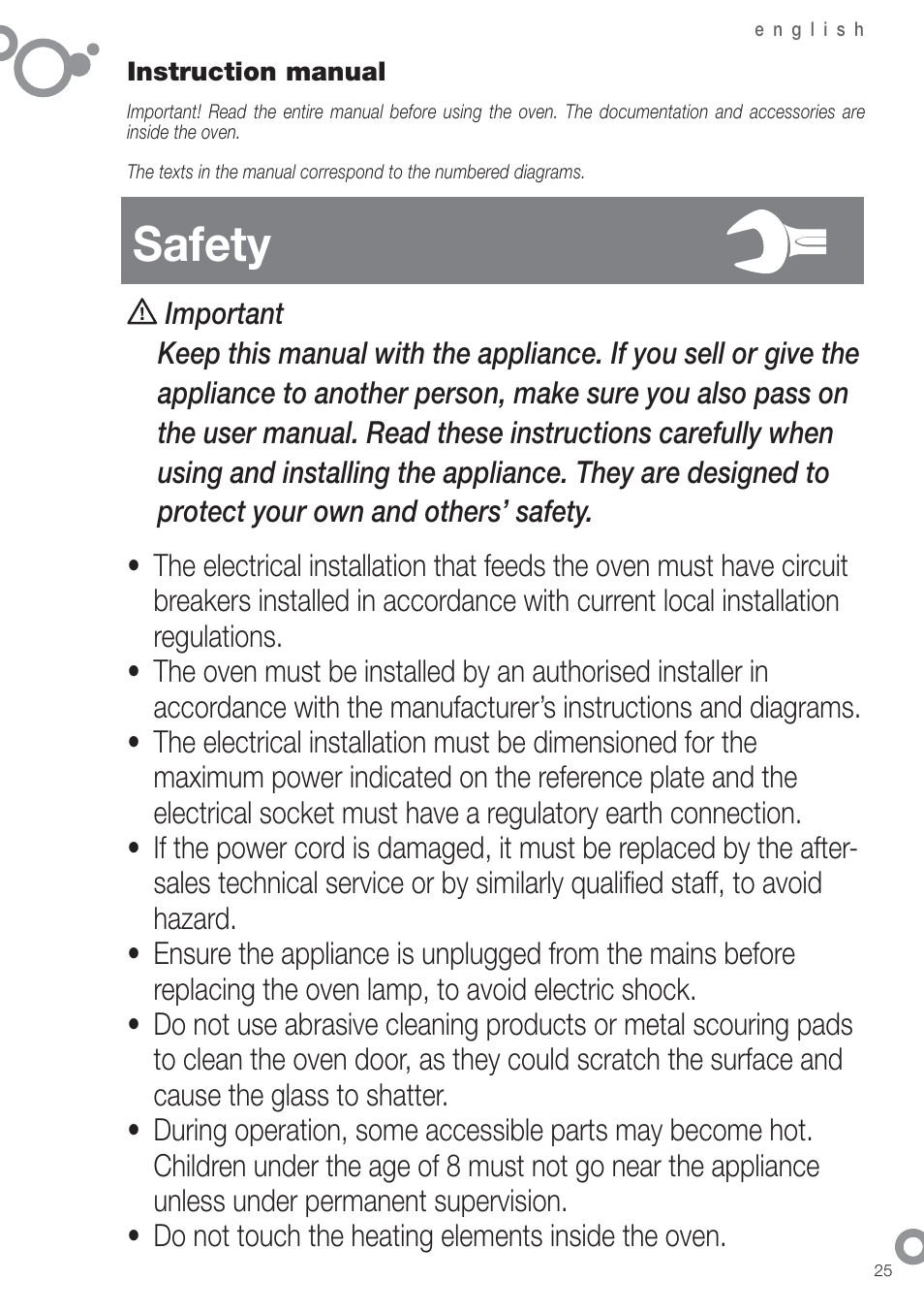 Safety | Fagor 6H-54X User Manual | Page 27 / 118
