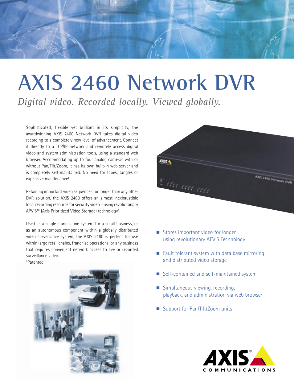 Axis Communications 2460 User Manual | 4 pages