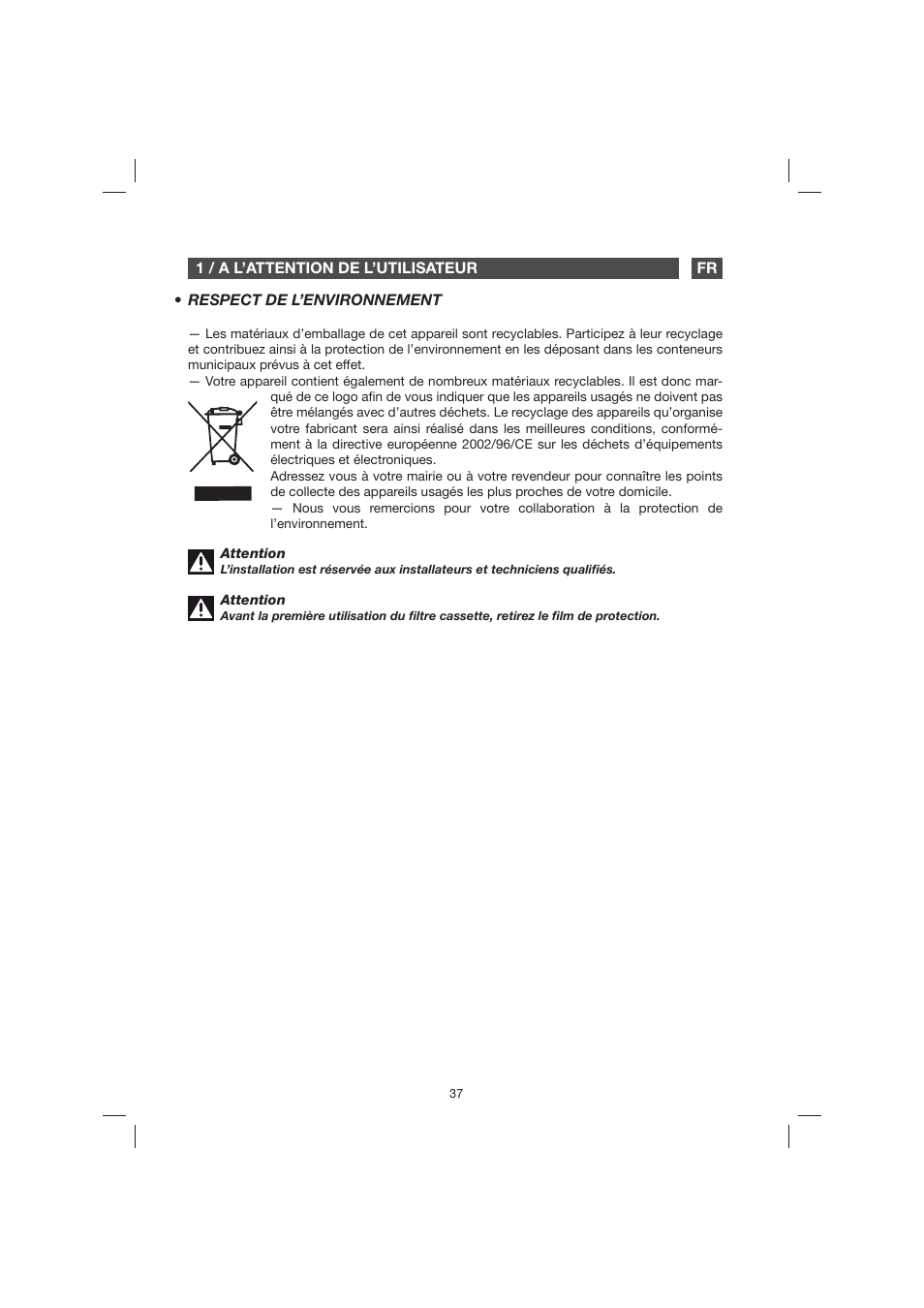 Fagor 9CFB61X User Manual | Page 37 / 228