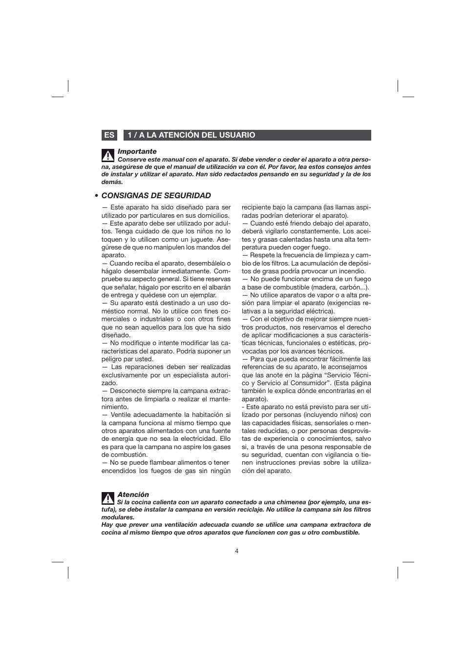 Fagor 9CFB61X User Manual | Page 4 / 228