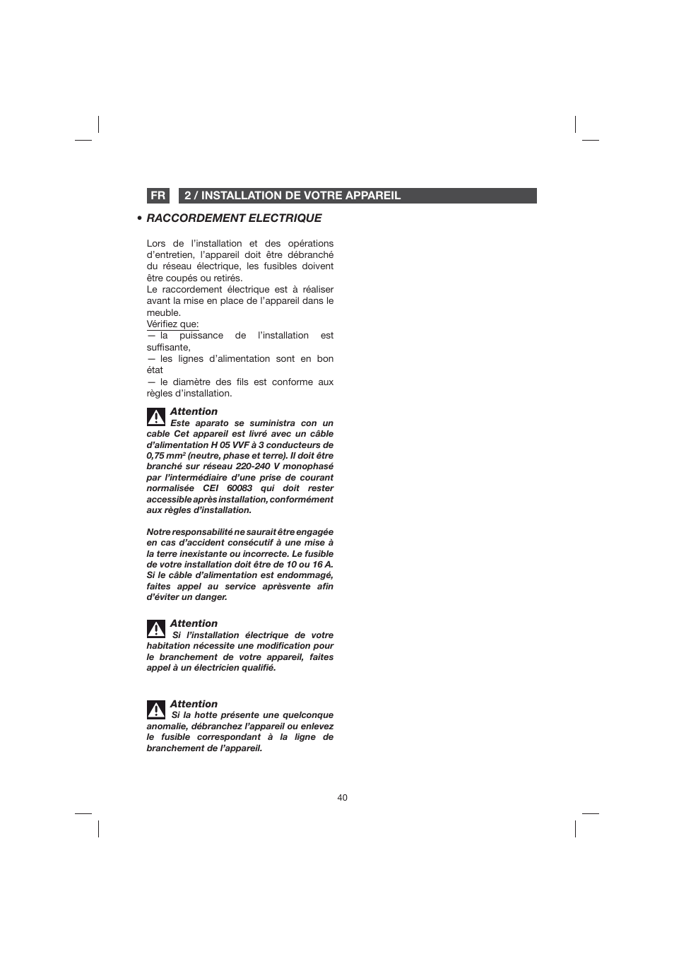 Fagor 9CFB61X User Manual | Page 40 / 228