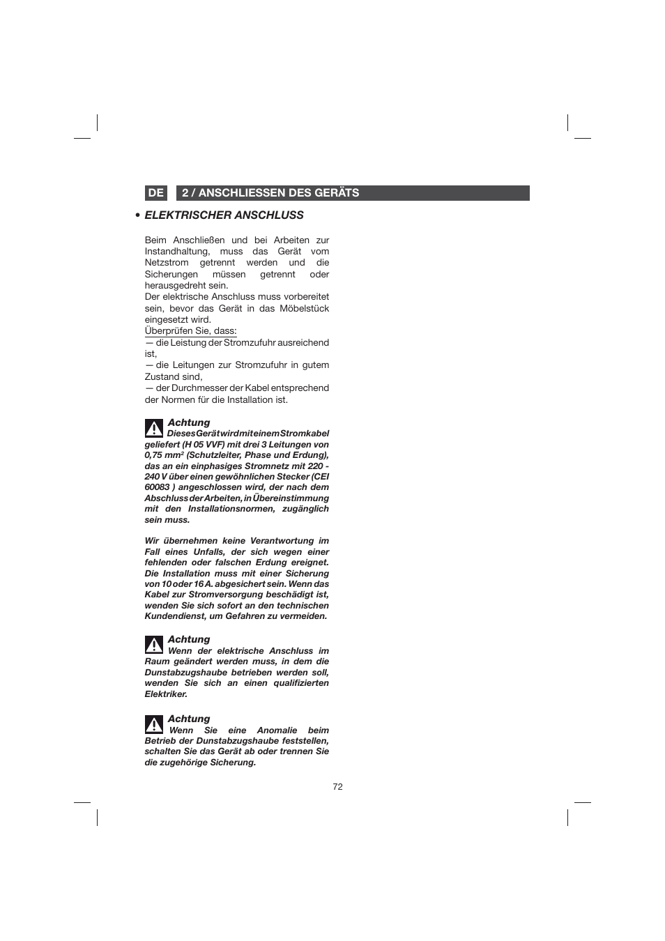 Fagor 9CFB61X User Manual | Page 72 / 228
