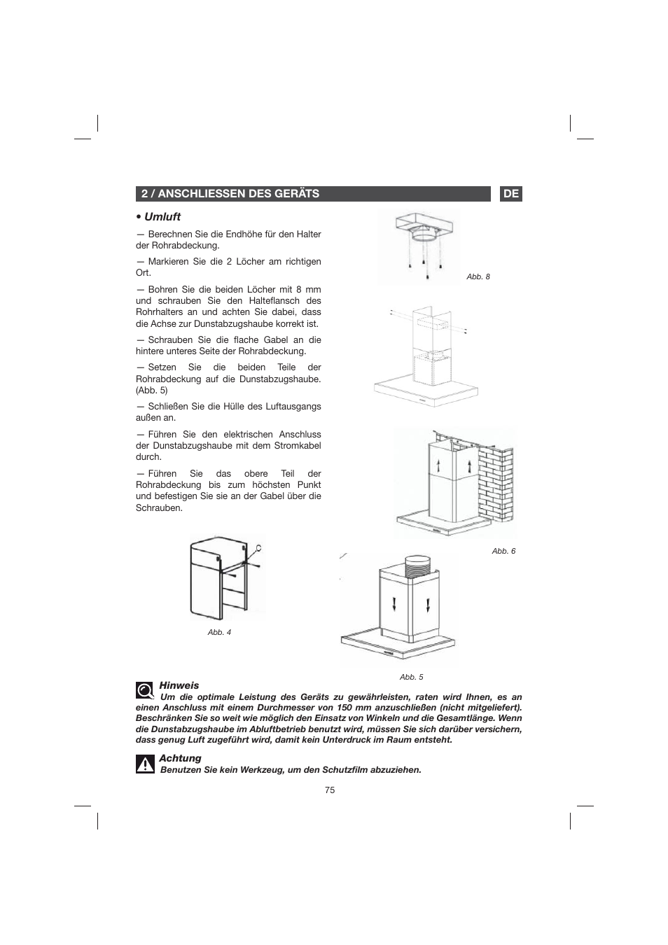 Fagor 9CFB61X User Manual | Page 75 / 228