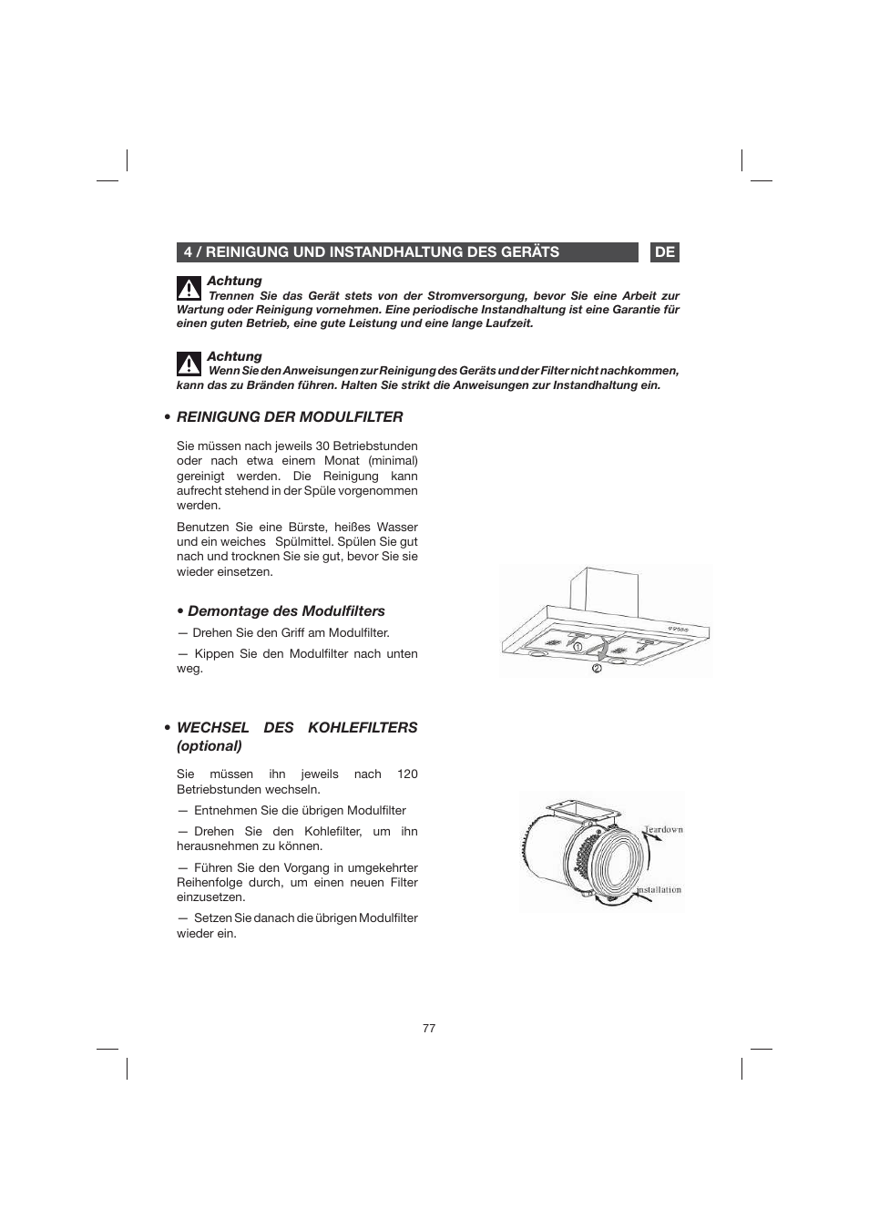 Fagor 9CFB61X User Manual | Page 77 / 228