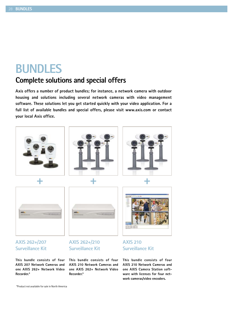 Bundles, Complete solutions and special offers | Axis Communications Product guide User Manual | Page 28 / 40