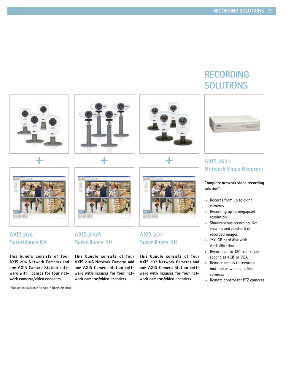 Recording solutions | Axis Communications Product guide User Manual | Page 29 / 40