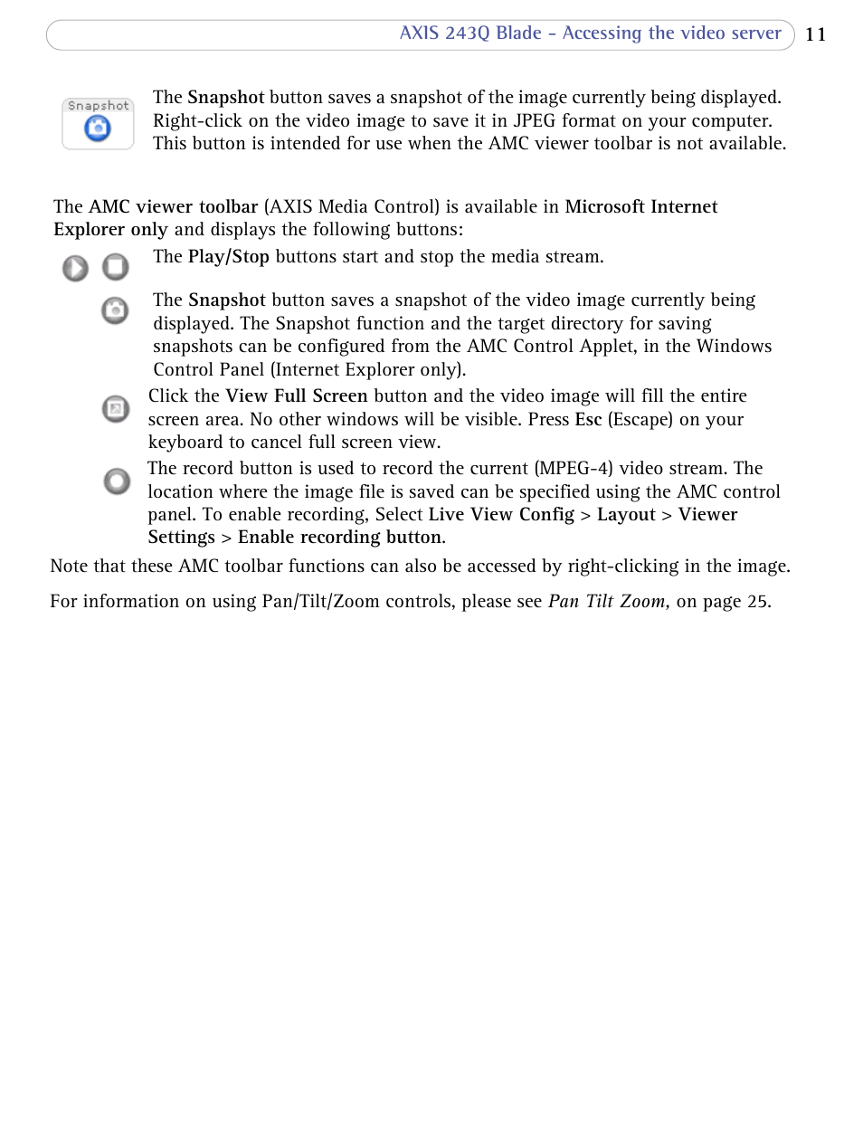 Axis Communications Video Server 243Q Blade User Manual | Page 11 / 72