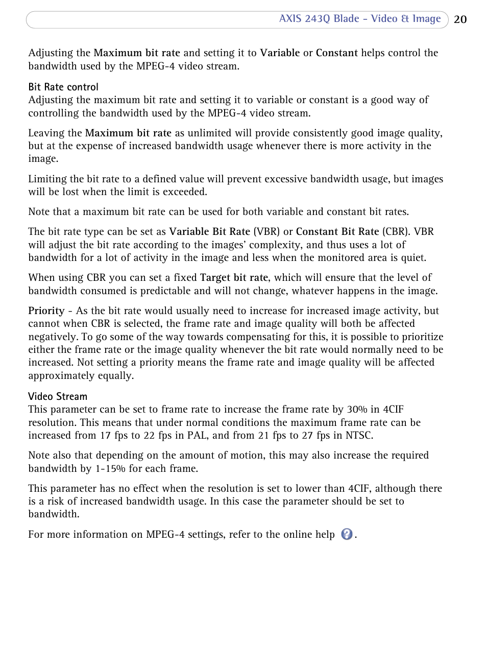 Axis Communications Video Server 243Q Blade User Manual | Page 20 / 72