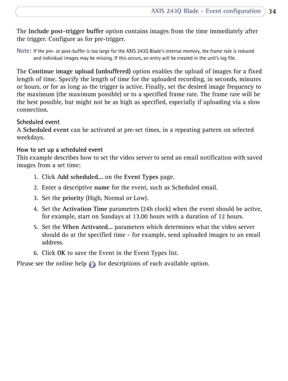 Axis Communications Video Server 243Q Blade User Manual | Page 34 / 72