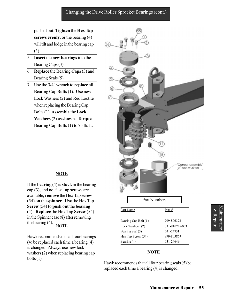Hawk Industries Hawkjaw Jr. Manual 65K-ALS Serial Numbers 4 to 9 User Manual | Page 55 / 139