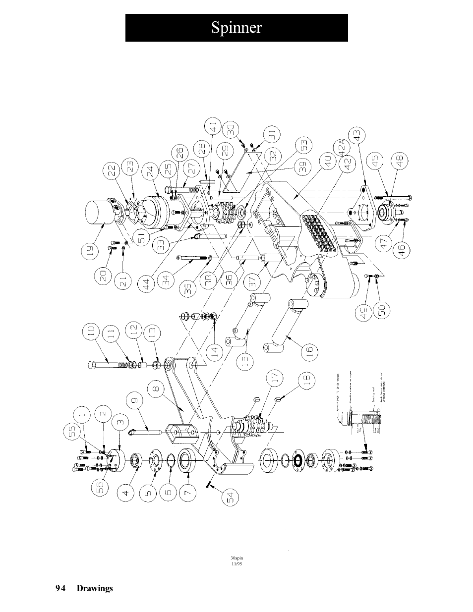 Spinner | Hawk Industries Hawkjaw Jr. Manual 65K-ALS Serial Numbers 4 to 9 User Manual | Page 94 / 139
