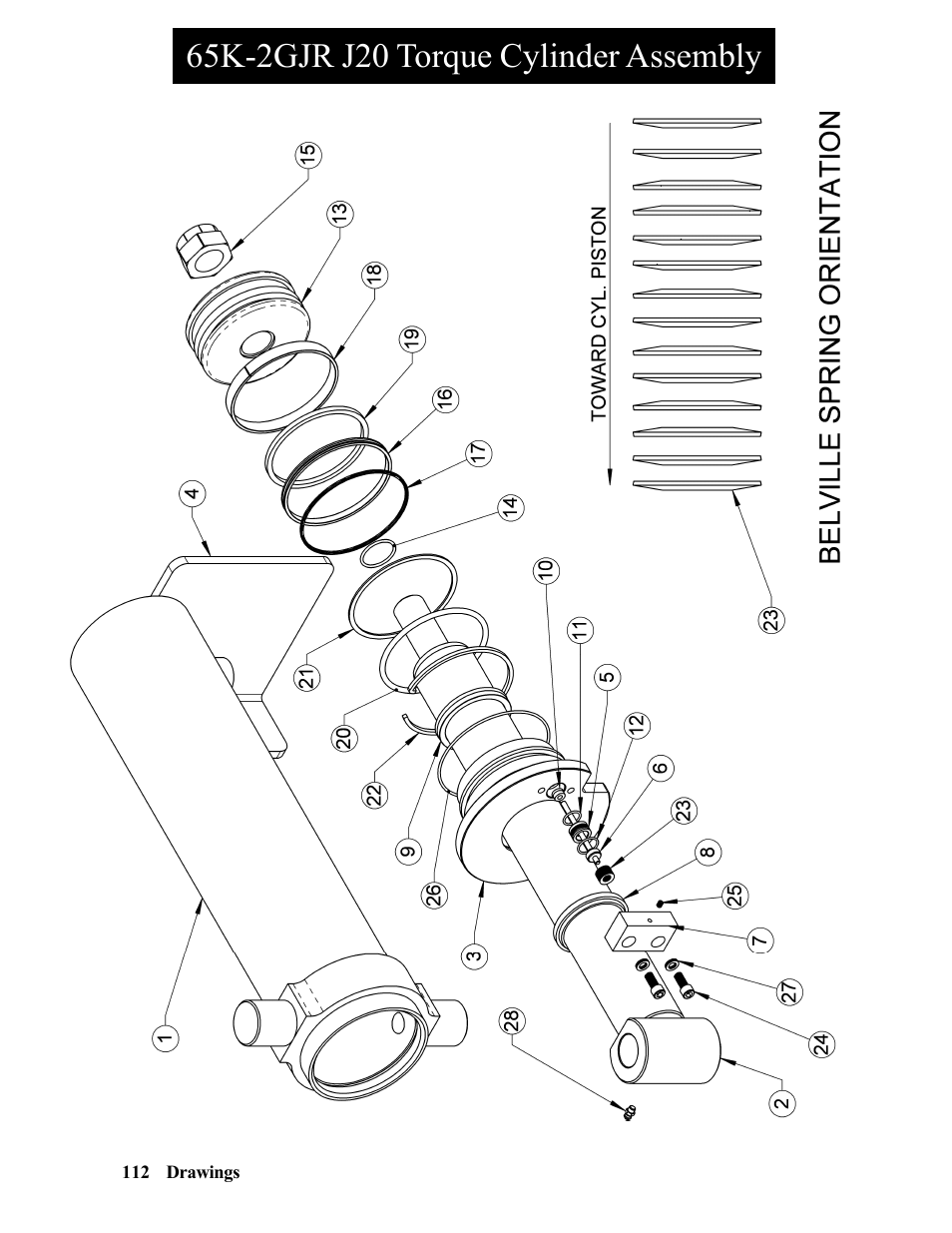 65k-2gjr 25726 chain oiler assembly | Hawk Industries Hawkjaw Jr. Manual 65K-2GJR Serial Numbers 10 to 20 User Manual | Page 112 / 151