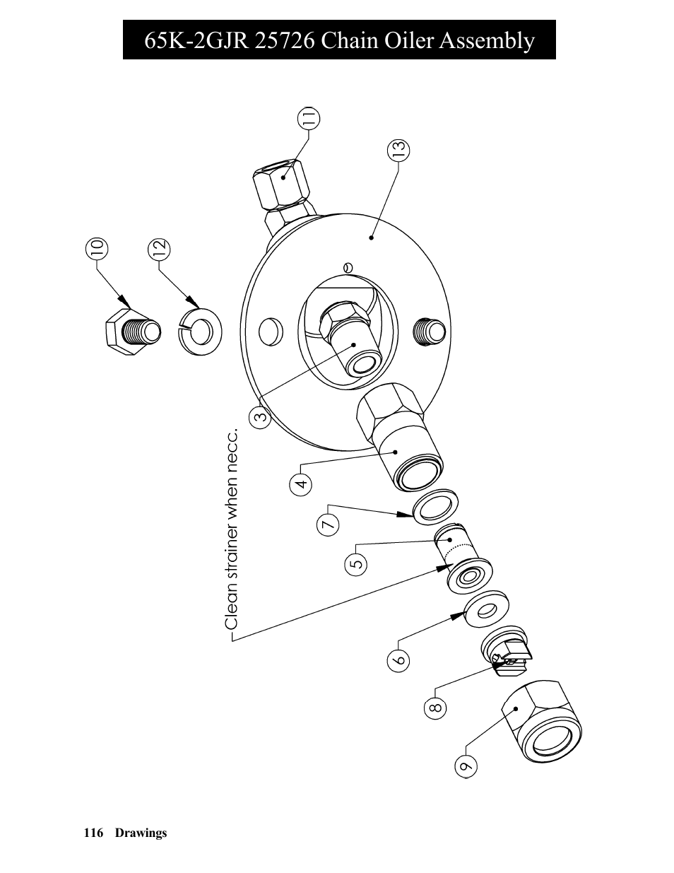 65k-2gjr a41l left control tubeassembly | Hawk Industries Hawkjaw Jr. Manual 65K-2GJR Serial Numbers 10 to 20 User Manual | Page 116 / 151