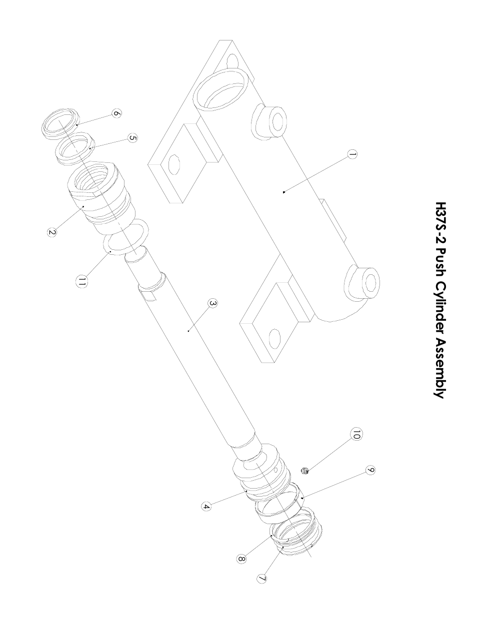 H3 7s -2 p us h c ylin d er a ss emb ly | Hawk Industries Hawkjaw Sr. Manual ALS Serial Numbers 1 to 100 User Manual | Page 156 / 159