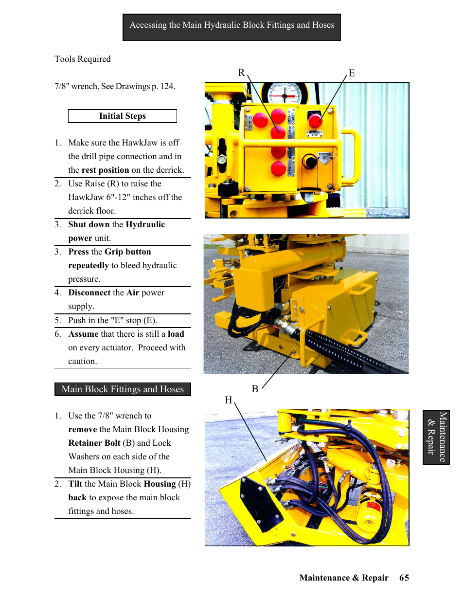 Hawk Industries Hawkjaw Sr. Manual ALS Serial Numbers 1 to 100 User Manual | Page 65 / 159