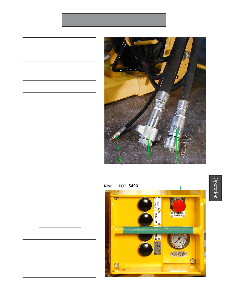 Start-up procedure | Hawk Industries Hawkjaw Sr. Manual 100K-2GSR Serial Numbers 121 to 140 User Manual | Page 18 / 192