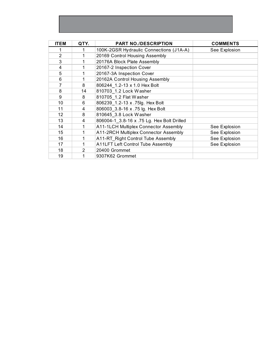 100k-2gsr hydro-pneumatic assembly | Hawk Industries Hawkjaw Sr. Manual 100K-2GSR Serial Numbers 121 to 140 User Manual | Page 86 / 192