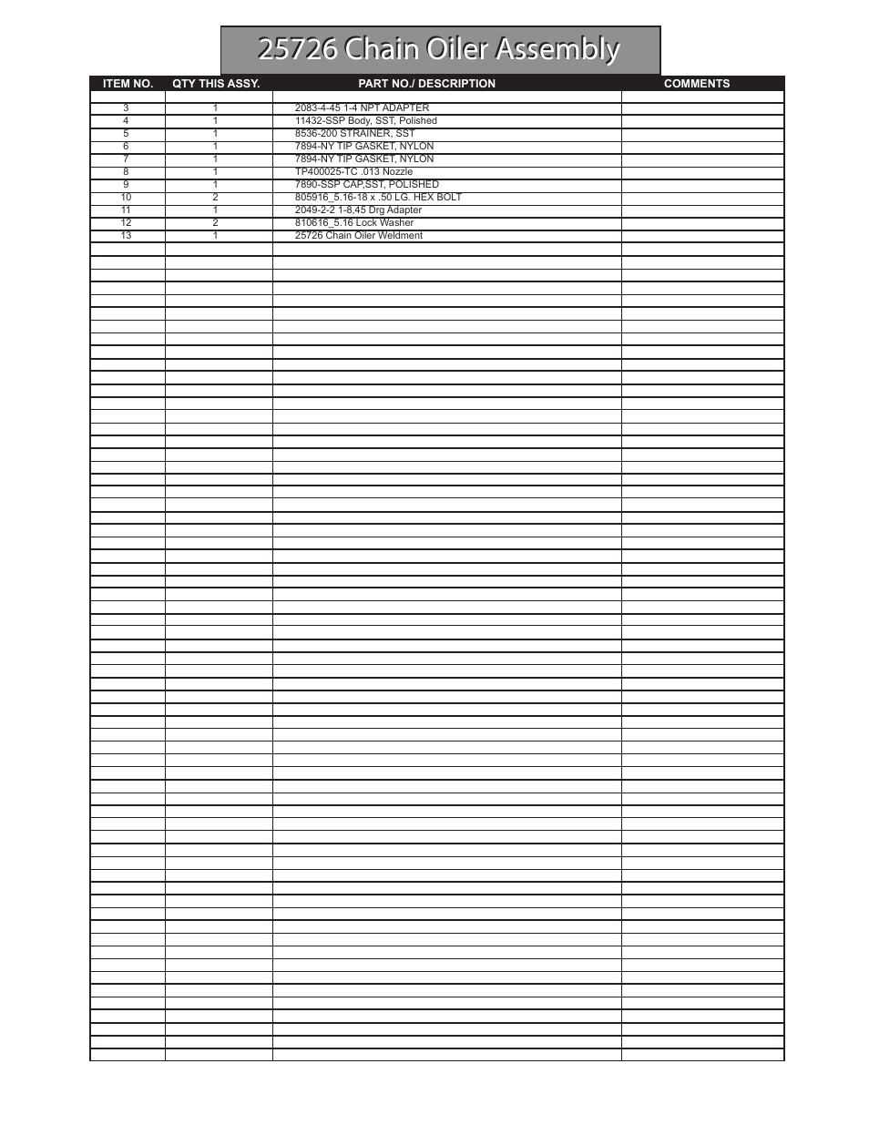 Hawk Industries Hawkjaw Sr. 100K-2GSR M100K Serial Numbers 141 to 200 User Manual | Page 123 / 215
