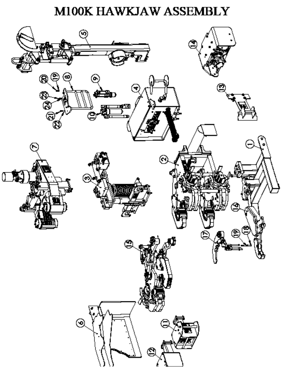 Hawk Industries Hawkjaw Sr. 100K-2GSR M100K Serial Numbers 141 to 200 User Manual | Page 166 / 215