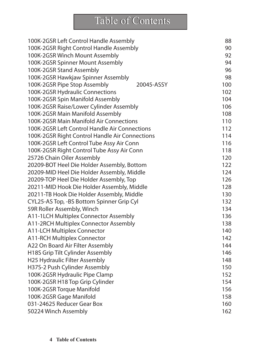 Hawk Industries Hawkjaw Sr. 100K-2GSR M100K Serial Numbers 141 to 200 User Manual | Page 6 / 215