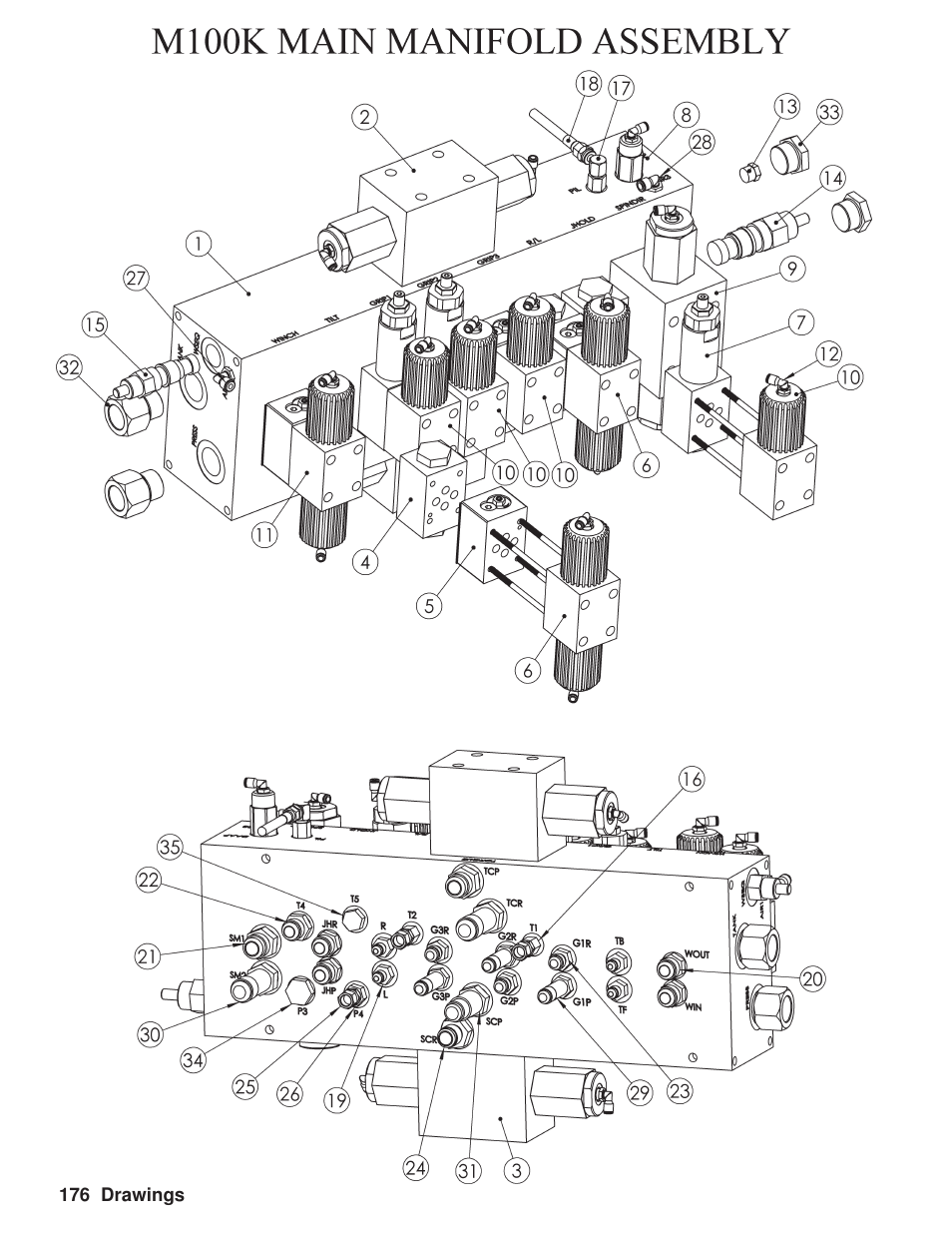 Hawk Industries Hawkjaw Sr. Manual M100K-2GSR Serial Numbers 201 to 370 User Manual | Page 180 / 215