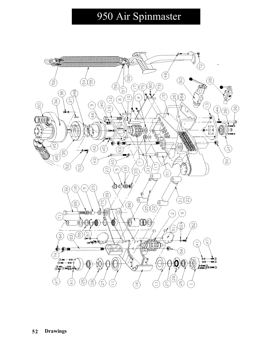 950 air spinmaster | Hawk Industries Spinner Manual 550 HYDRAULIC Serial Numbers 1 to 205 User Manual | Page 52 / 81