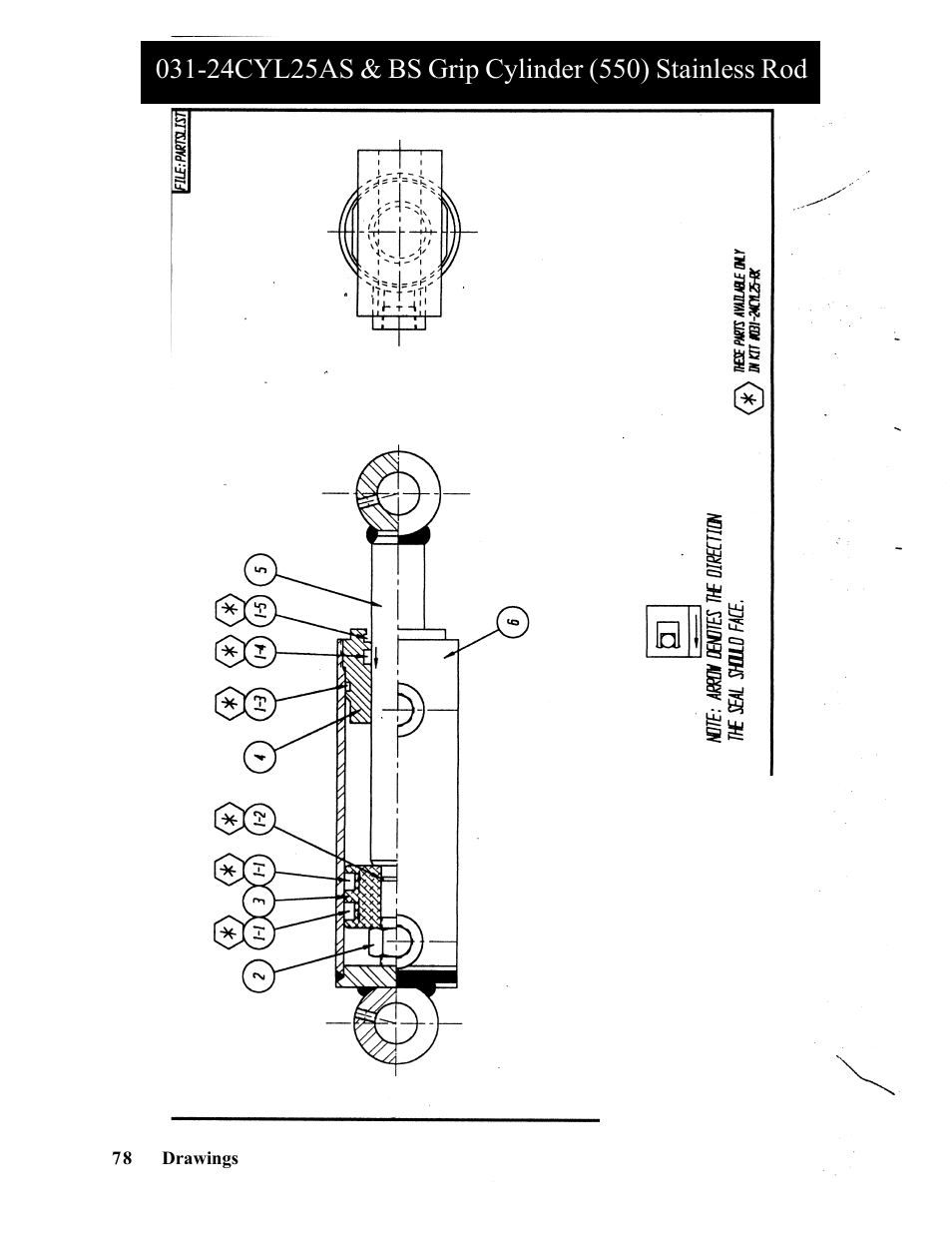 Hawk Industries Spinner Manual 550 HYDRAULIC Serial Numbers 1 to 205 User Manual | Page 78 / 81