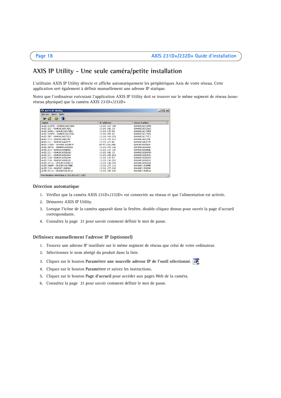 Axis Communications 231D User Manual | Page 18 / 54