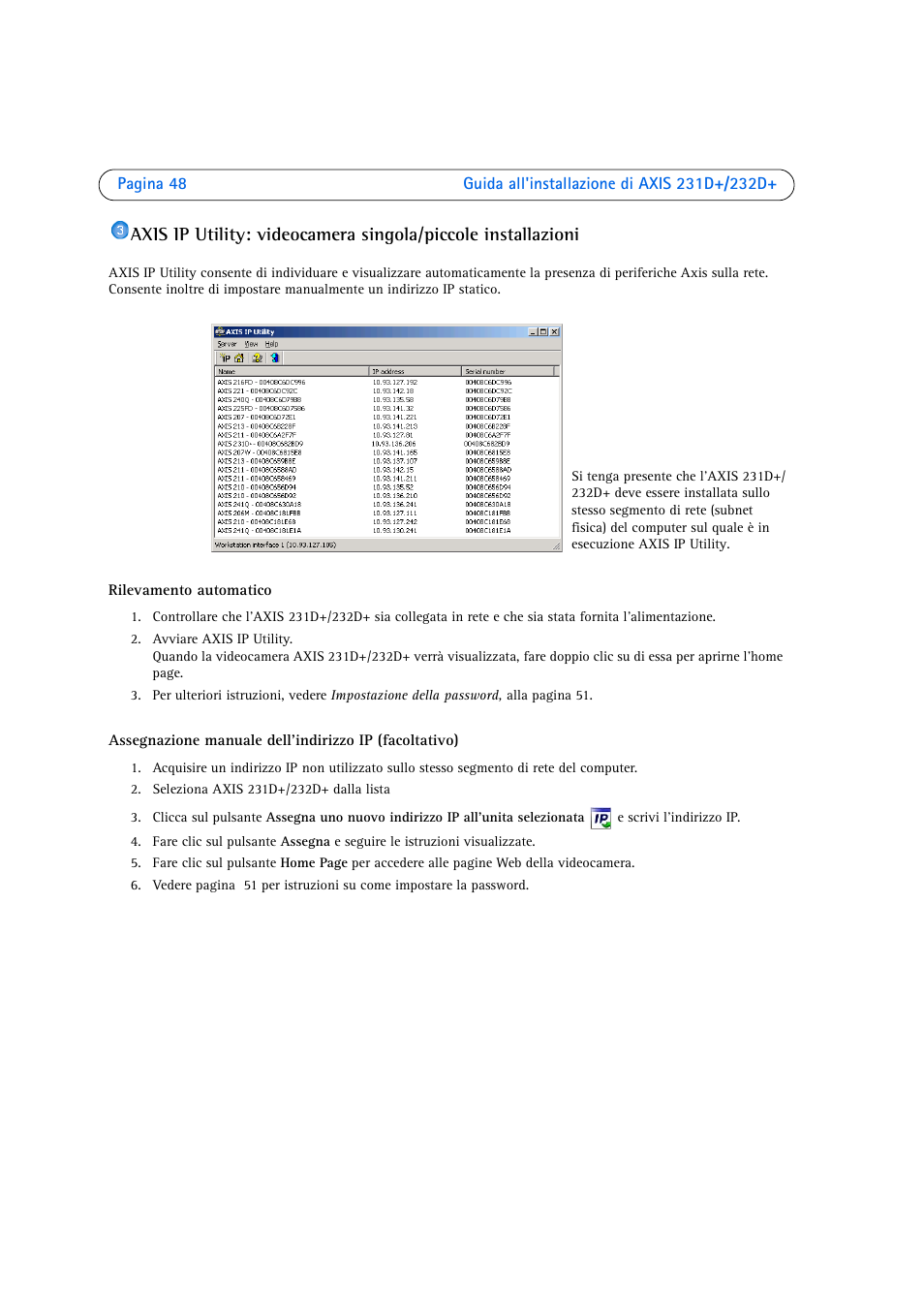 Axis Communications 231D User Manual | Page 48 / 54