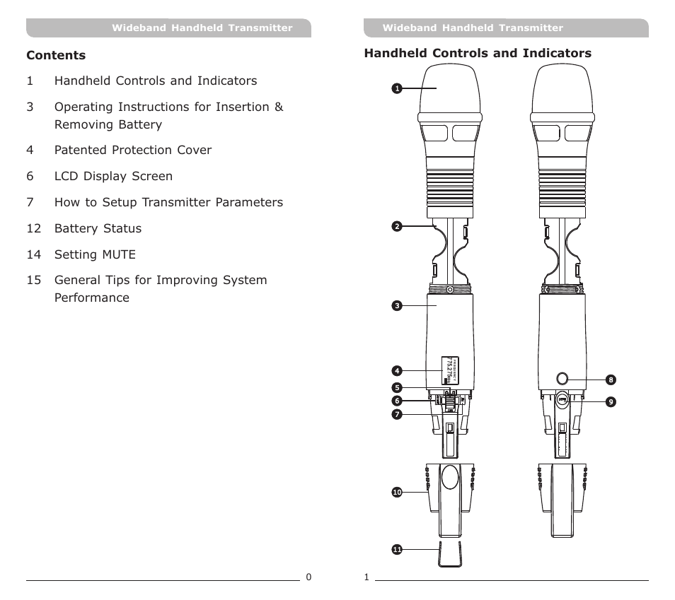MIPRO ACT-70H Wideband Handheld Transmitter User Manual | Page 3 / 11