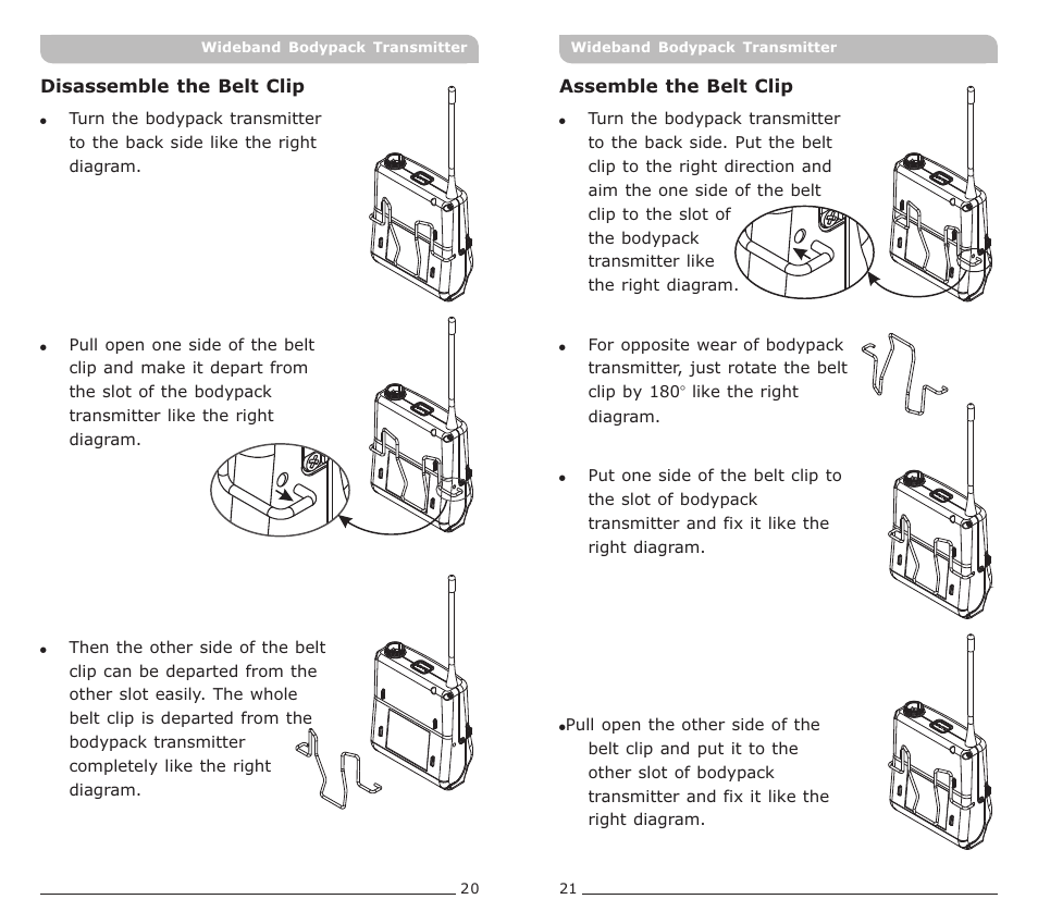 頁面 12 | MIPRO ACT-70T Wideband Bodypack Transmitter User Manual | Page 12 / 13