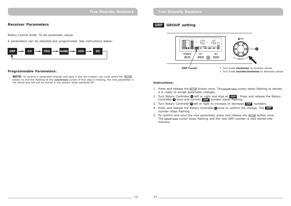 頁面 9 | MIPRO ACT-71 Wideband Single-Channel True Diversity Receiver User Manual | Page 9 / 15